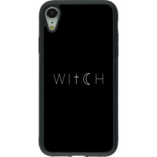 iPhone XR Case Hülle - Silikon schwarz Halloween 22 witch word