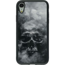 iPhone XR Case Hülle - Silikon schwarz Halloween 2024 smoky skull