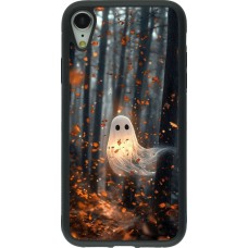 iPhone XR Case Hülle - Silikon schwarz Halloween 2025 Ghost in the forest