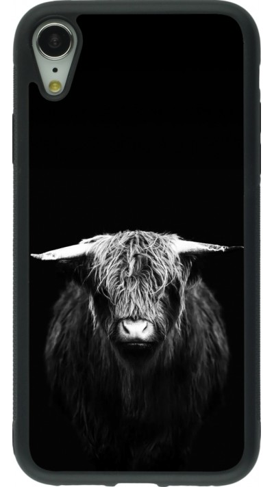 iPhone XR Case Hülle - Silikon schwarz Highland calf black
