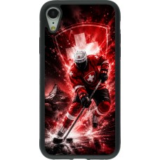 iPhone XR Case Hülle - Silikon schwarz Hockey World Championship Player
