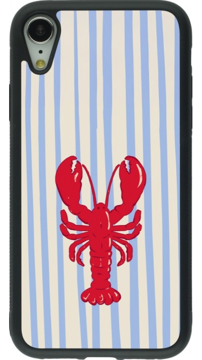 iPhone XR Case Hülle - Silikon schwarz Red lobster 2026