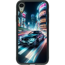 iPhone XR Case Hülle - Silikon schwarz BMW M4 Tokio Nacht