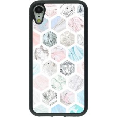 iPhone XR Case Hülle - Silikon schwarz Marble Everything
