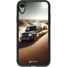 iPhone XR Case Hülle - Silikon schwarz Mercedes G Drift Wueste