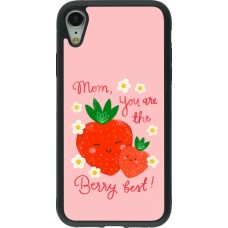 iPhone XR Case Hülle - Silikon schwarz Mom 2026 Berry best