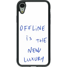 iPhone XR Case Hülle - Silikon schwarz Offline is the new luxury