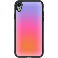 iPhone XR Case Hülle - Silikon schwarz Orange Pink Blue Gradient