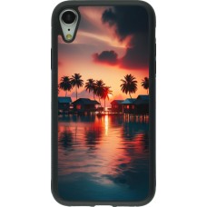 iPhone XR Case Hülle - Silikon schwarz Paradies Malediven