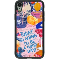 iPhone XR Case Hülle - Silikon schwarz Preppy Today is Going to be a good day