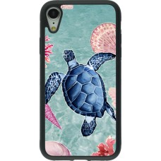 iPhone XR Case Hülle - Silikon schwarz Preppy Turtle