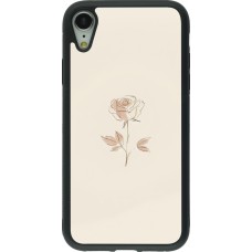 iPhone XR Case Hülle - Silikon schwarz Rosa Sand Minimalistisch