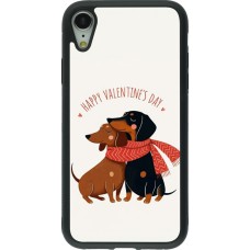 iPhone XR Case Hülle - Silikon schwarz Saint Valentines Day 26 Happy Valentine