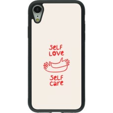 iPhone XR Case Hülle - Silikon schwarz Saint Valentines Day 26 Self love self care