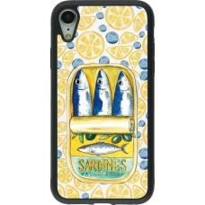 iPhone XR Case Hülle - Silikon schwarz Sardines in oil 2026
