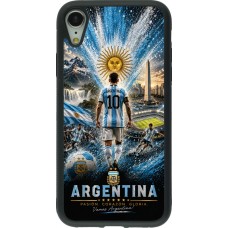 iPhone XR Case Hülle - Silikon schwarz Fussball Argentinien splash 2026