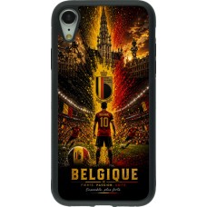 iPhone XR Case Hülle - Silikon schwarz Fussball Belgien splash 2026