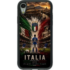 iPhone XR Case Hülle - Silikon schwarz Fussball Italien splash 2026