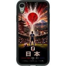 iPhone XR Case Hülle - Silikon schwarz Fussball Japan splash 2026