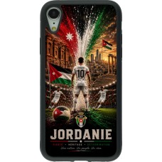 iPhone XR Case Hülle - Silikon schwarz Fussball Jordanien splash 2026