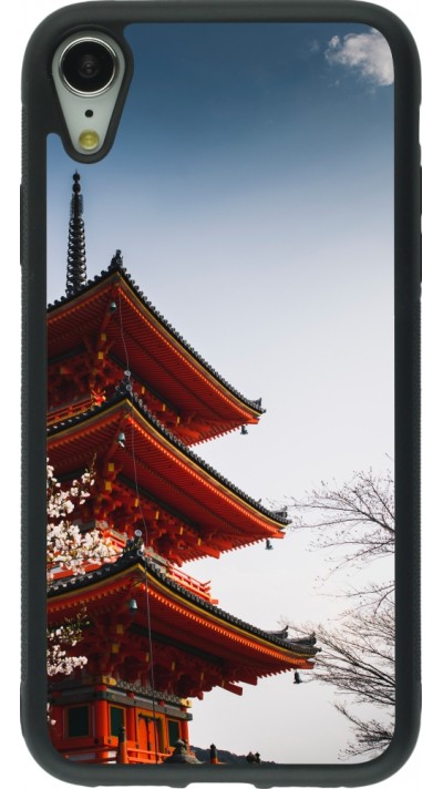 Coque iPhone XR - Silicone rigide noir Spring 23 Japan