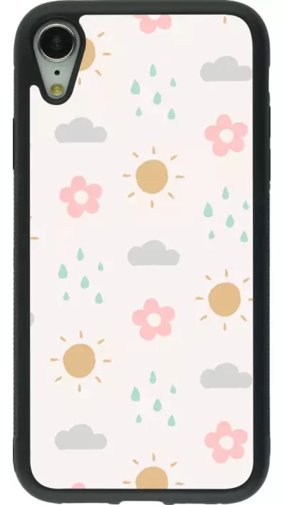 iPhone XR Case Hülle - Silikon schwarz Spring 23 weather
