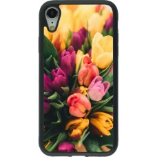 iPhone XR Case Hülle - Silikon schwarz Bouquet of tulips 2026