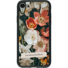 iPhone XR Case Hülle - Silikon schwarz Full Bloom 2026