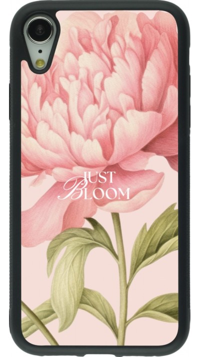iPhone XR Case Hülle - Silikon schwarz Just Bloom 2026