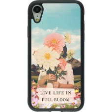 iPhone XR Case Hülle - Silikon schwarz Live life in full moon 2026