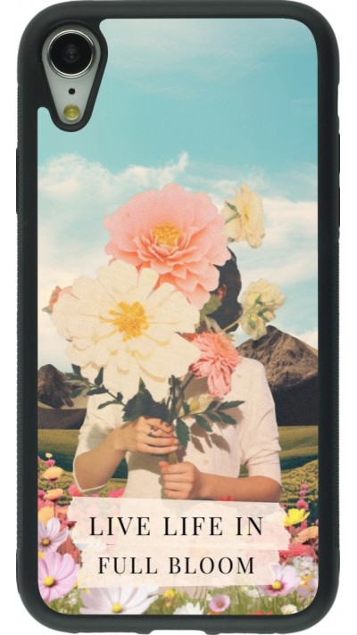 iPhone XR Case Hülle - Silikon schwarz Live life in full moon 2026