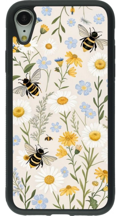 iPhone XR Case Hülle - Silikon schwarz Pattern bees 2026