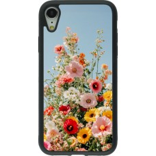 iPhone XR Case Hülle - Silikon schwarz Spring flowers 2026