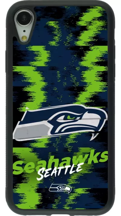 iPhone XR Case Hülle - Silikon schwarz Super Bowl 26 Seattle 2