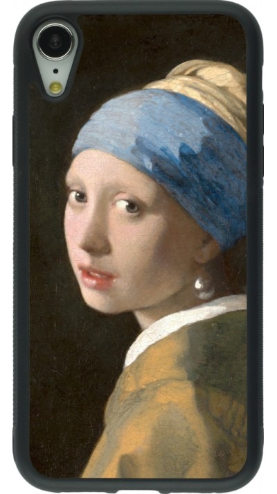 iPhone XR Case Hülle - Silikon schwarz Kunstbild - Das Mädchen mit dem Perlenohrring - Jan Vermeer