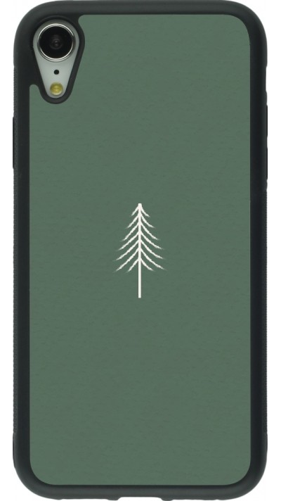 iPhone XR Case Hülle - Silikon schwarz Christmas 22 minimalist tree