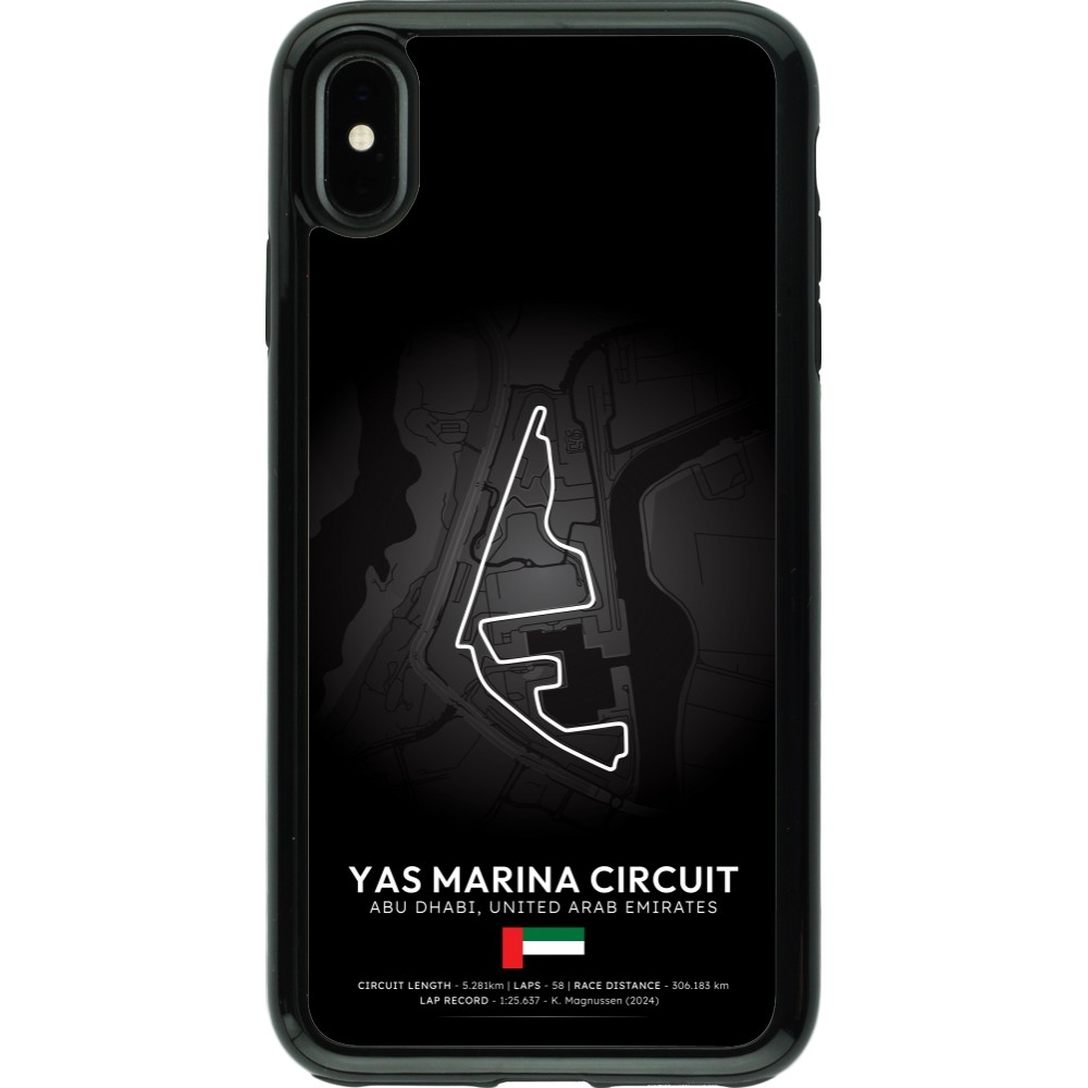 iPhone Xs Max Case Hülle - Hybrid Armor schwarz F1 Track 2025 Abu Dhabi
