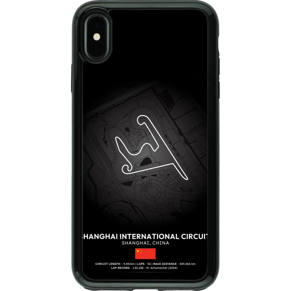 iPhone Xs Max Case Hülle - Hybrid Armor schwarz F1 Track 2025 China