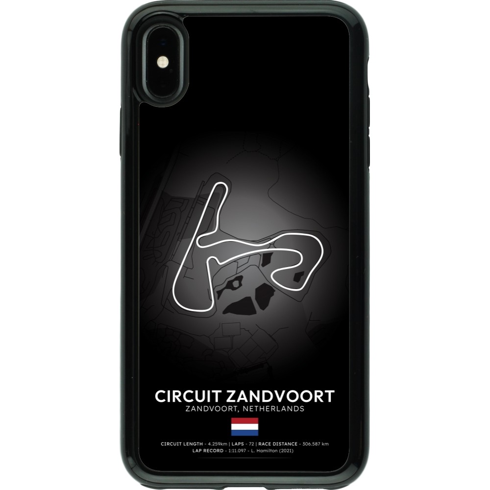 iPhone Xs Max Case Hülle - Hybrid Armor schwarz F1 Track 2025 Netherlands