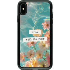 iPhone Xs Max Case Hülle - Hybrid Armor schwarz Summer 2025 Grow with the flow