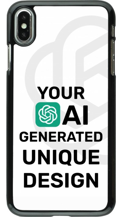 iPhone Xs Max Case Hülle - 100% einzigartig erstellt dank Deiner Kreativität und künstlicher Intelligenz (KI)