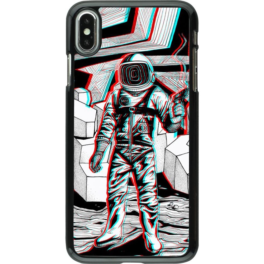 Hülle iPhone Xs Max - Anaglyph Astronaut