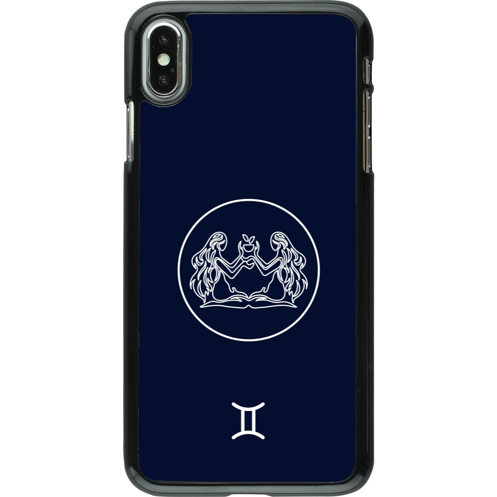 iPhone Xs Max Case Hülle - Astrologie Zwillinge
