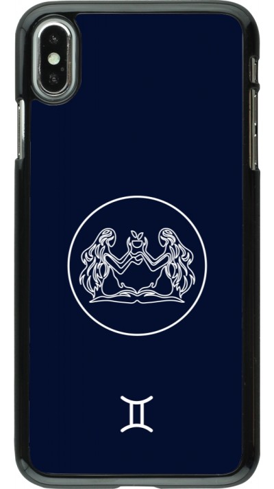 iPhone Xs Max Case Hülle - Astrologie Zwillinge