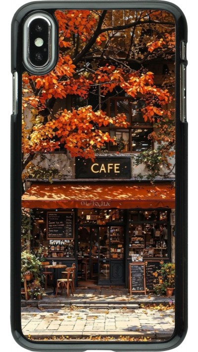 iPhone Xs Max Case Hülle - Autumn 25 Coffee shop