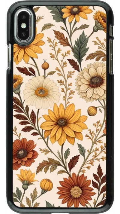 iPhone Xs Max Case Hülle - Autumn 25 Flower pattern