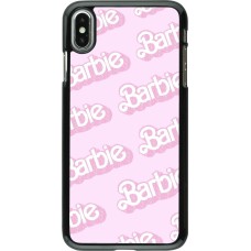 iPhone Xs Max Case Hülle - Barbie light pink pattern