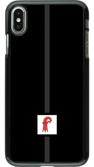 iPhone Xs Max Case Hülle - Kanton BL schwarz