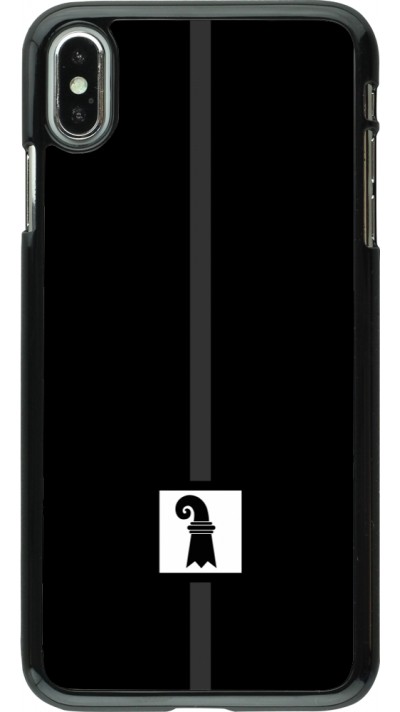 iPhone Xs Max Case Hülle - Kanton BS schwarz