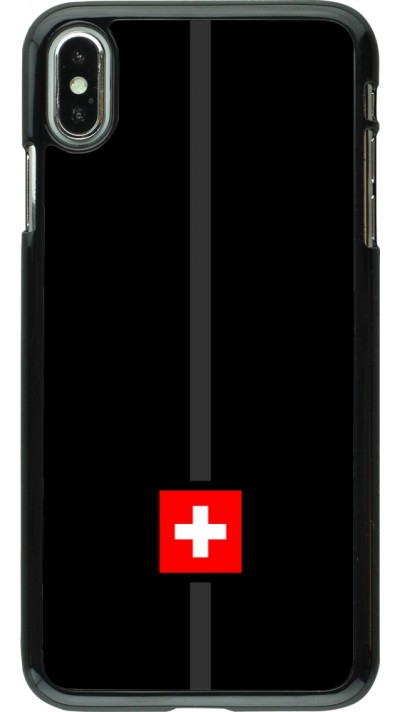 iPhone Xs Max Case Hülle - Kanton CH schwarz